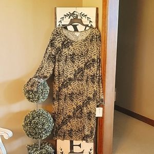 NWT LULAROE LEOPARD PRINT DRESS